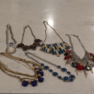 Chic Multicolor Necklaces Collection Set Of 6